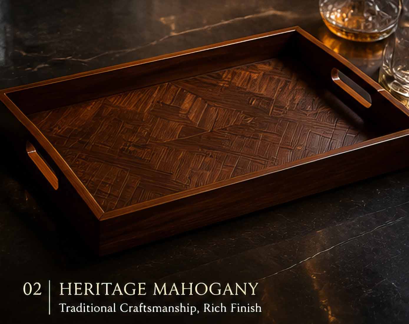 Heritage Mahogany Tray