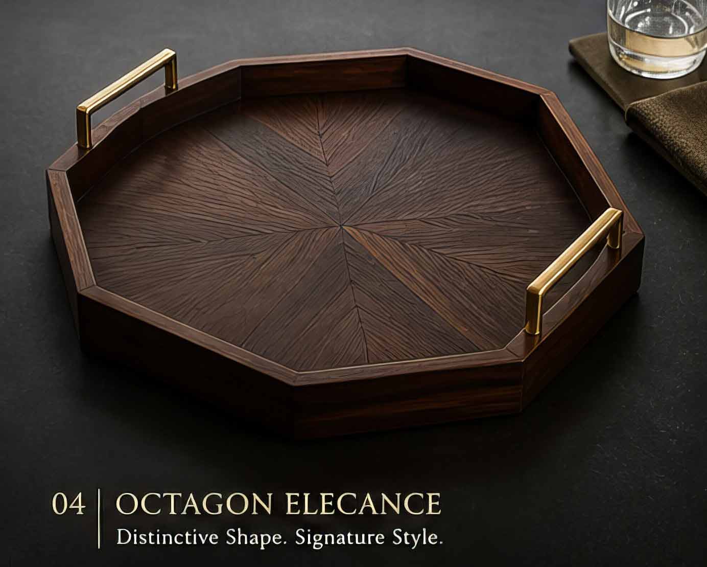Octagon Elegance Tray
