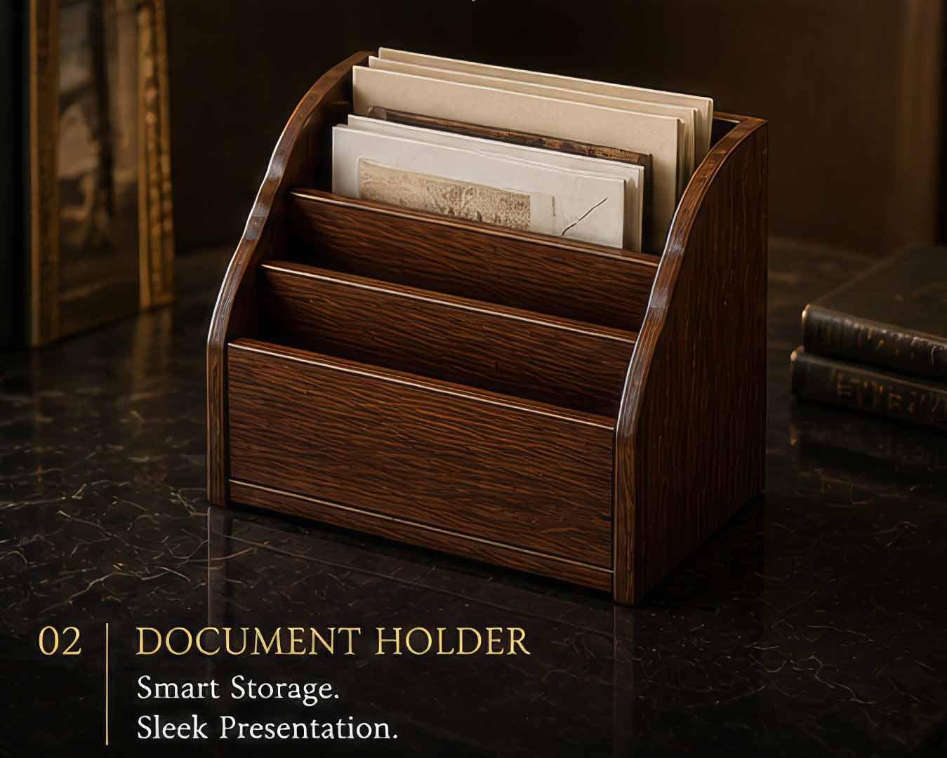 Wooden Document Holder