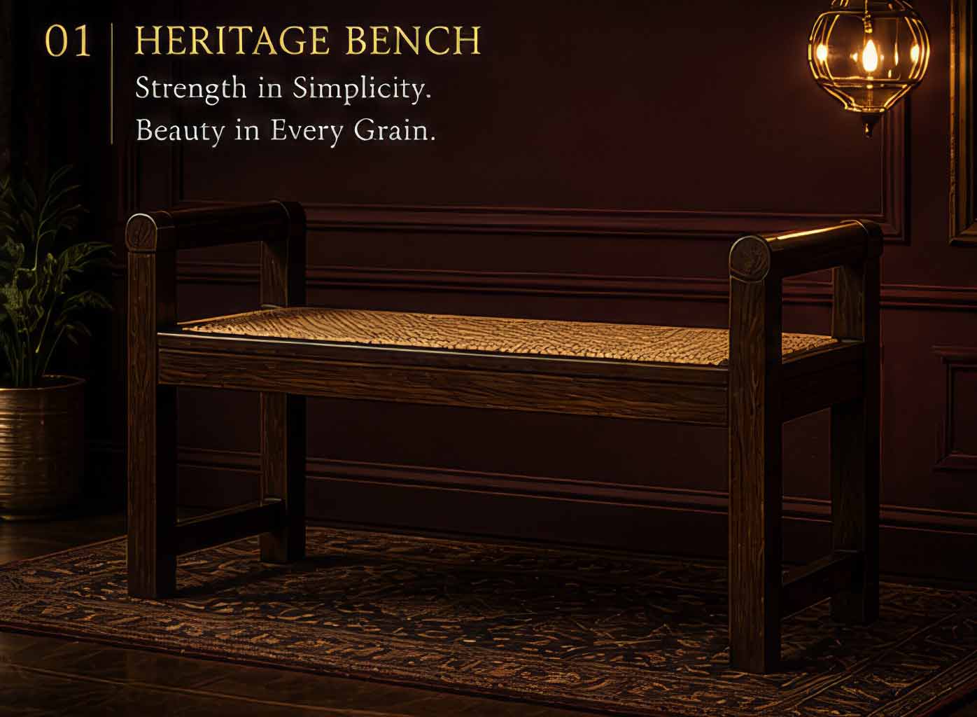 Heritage Wooden Bench
